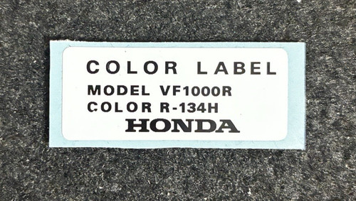 Honda vf1000r color - honda, label