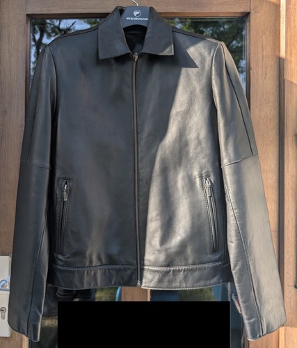 Blouson cuir noir marque - blouson, en