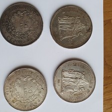 France Rare Piefort 50 Francs Hercule 1976 argent P73