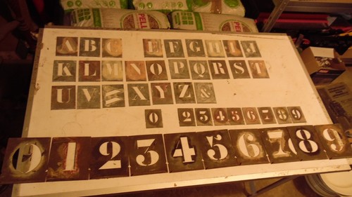 Ancien alphabet lettres - lettres, et
