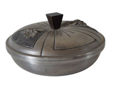 BOITE EN ETAIN SIGNE IRMAN