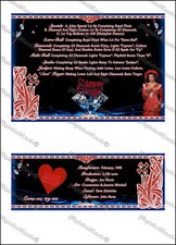 Gottlieb DIAMOND LADY 1988 Cartes Instructions Flipper Pinball Cards Custom