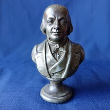 BUSTE EN REGULE DE PIERRE JEAN DE BERANGER CHANSONNIER 19ème
