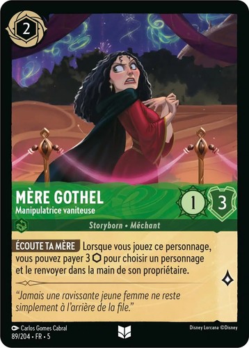 Carte disney lorcana chapitre - carte,