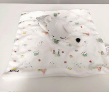 Doudou Plat Carré Ours Blanc