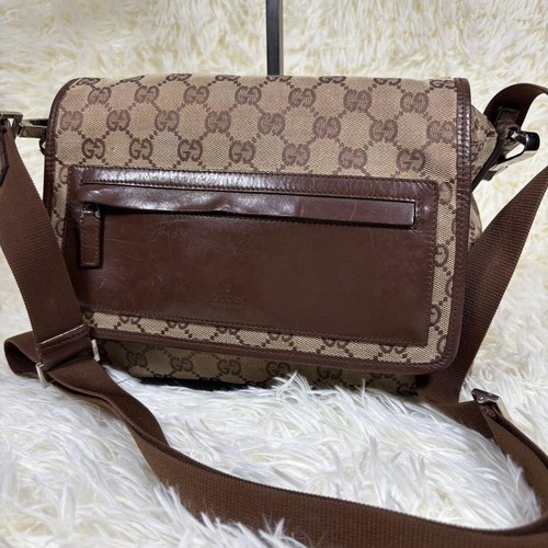 Gucci canvas shoulder - gucci,