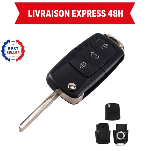Coque clé voiture boutons - coque, 3