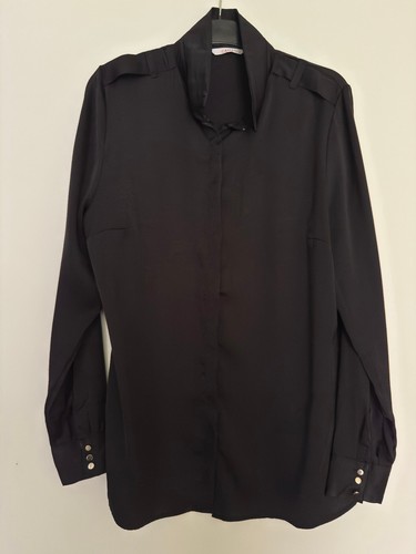Chemise noire manches - chemise, longues