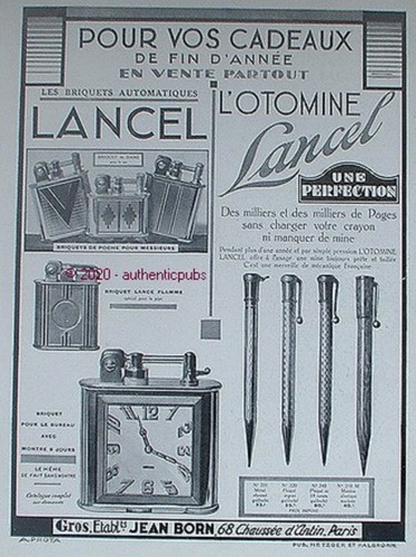 Publicite lancel briquet - lancel,