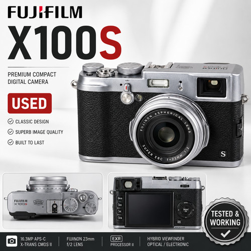 Fujifilm x100s silver 3mp - fujifilm,