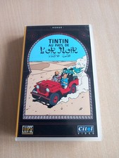 cassette vhs Les Aventures de Tintin Au Pays de L or Noir 