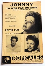 Partition vintage sheet music