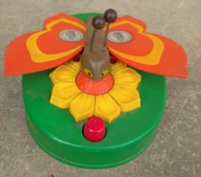 vintage ancienne  tirelire papillon plastique miss money congost