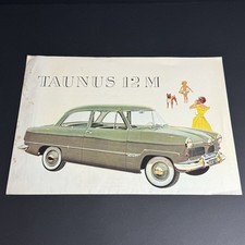 FORD TAUNUS 12M / 8p poster brochure / 1953 NL Dutch / WELTKUGEL GOTSCHKE CABRIO