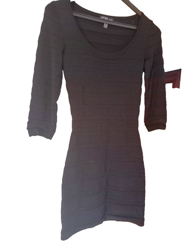 Robe tee shirt noire - robe, mango