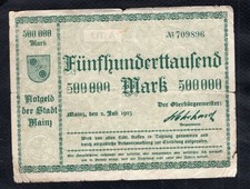 Notgeld Allemagne 500000 Mark