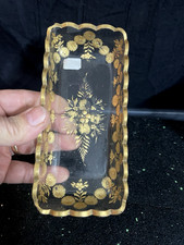 Porte savon cristal taillé doré Baccarat -  St.Louis .