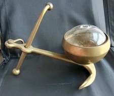 Ancienne ancre de marine en laiton Avec Support Globe Verre Bateau deco 