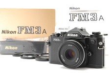 【N.MINT in Box】Nikon FM3A Noir + 45mm F2.8 P avec filtre, capot, sangle du...