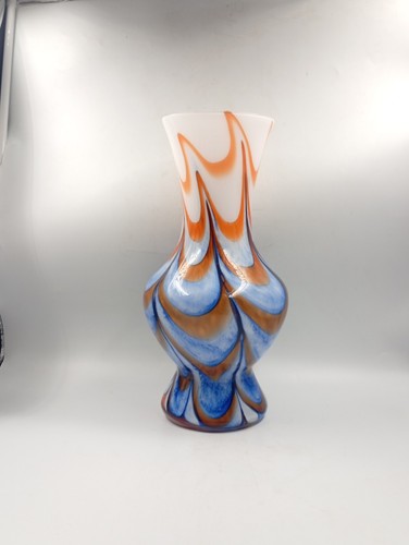 Vase verre marbré opaline - vase,