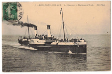 ** TOP CPA, Marine, Boulogne sur Mer,  Bateau Steamer "La "Duchesse d'York"