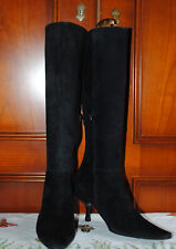 Bottes, femme, 38.5, cuir, daim, noir,vintage, Jean Paul Barriol, belle qualité.