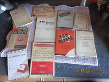 Lot : Livret Mode d'emploi Ancien Poste ancienne Radio Panne Lampe TSF