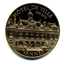 56 VANNES Hôtel de Ville, 130 ans, 2016, Monnaie de Paris