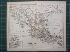 1887 Ancien Carte ~Mexico~