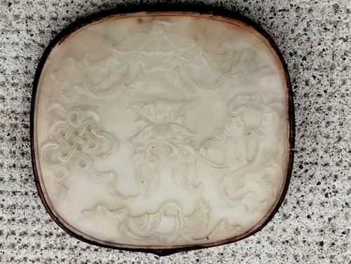 Ancien élément plaque - , jade