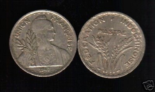 French indo china piastre - china, 1