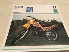 Carte moto Peugeot TXE80 TXE 80 1980 collection Atlas motorbike France