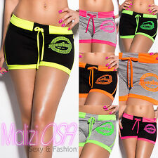 Short Femme Court Fluo Made IN Italy Hot Pants Mode Mer de Gymnastique