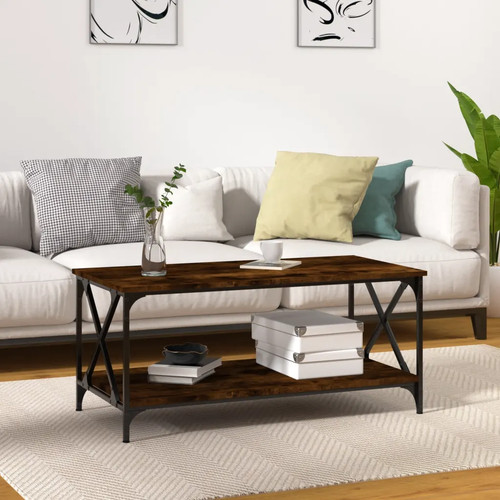 Table basse avec étagère