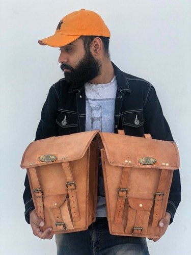 Sacoche moto cuir - sacoche, de