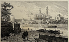 Palais Trocadero Paris GRAVURE