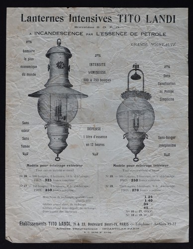 Publicité lampe lanterne tito - lampe,