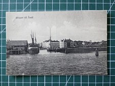 XH573 CPA circa 1916 Suède - Amal - Bateau rivière