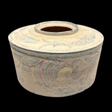 ANCIEN POT PEINT EN TERRE