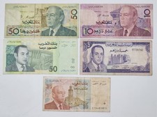 Billets du Maroc – Lot de 5