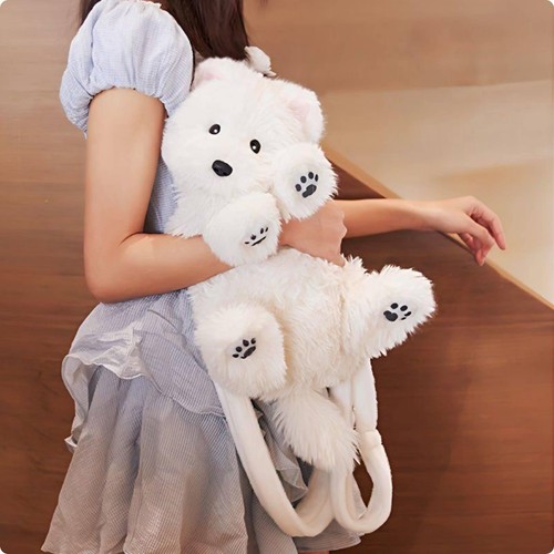 Sac dos peluche chien - peluche,