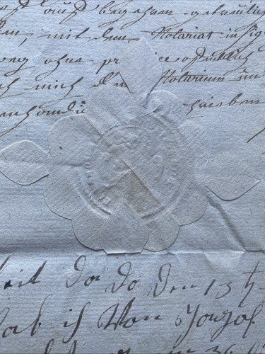 Alsace manuscrit vente - , lettre