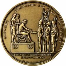 [#68898] France, Médaille, Premier Empire Français, Histoire, Denon, MS (65-70), Bronze