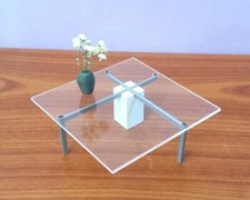 KW-1, TABLE BASSE carrée pour maison de poupée, échelle 1:6, design exquis, m...