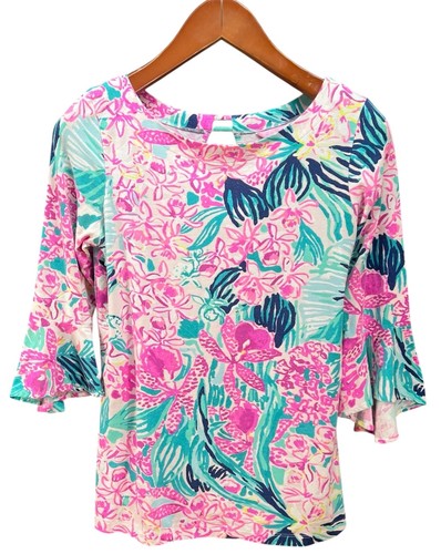 Lilly pulitzer fontaine blouse - pulitzer,