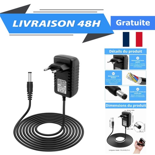 Chargeur 12v voiture - 12v, 1a