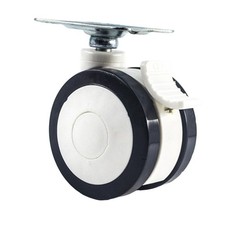 Roulette pivotante à plaque