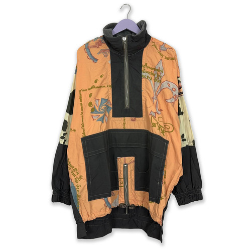 Veste vintage orange motifs - orange,