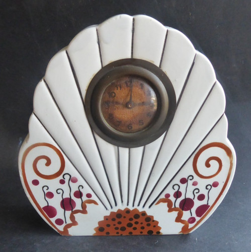 Pendule ceramique art deco - pendule,