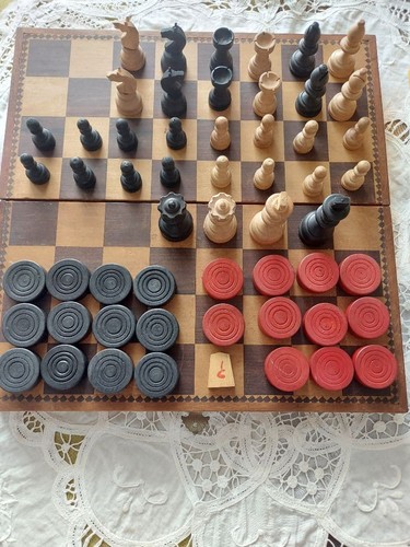 Ancien jeu échecs pliant - jeu, en